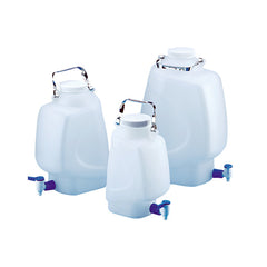 Fusto Rettangolare con Rubinetto in PP per Laboratorio