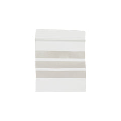 Sacchetto con Zip, con Area di Scrittura di Colore Bianco