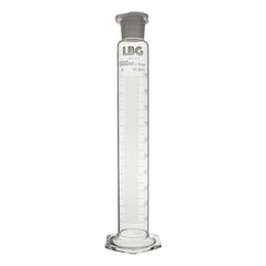 CILINDRO GRADUATO CON BASE ESAGONALE, CLASSE B, CON TAPPO DI PLASTICA