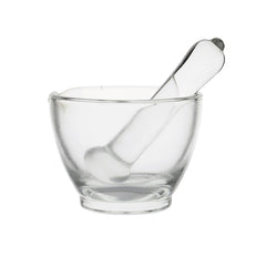 Mortaio di Vetro con Pestello Premium Line