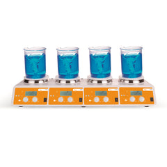 Agitatore Magnetico Riscaldante a 4 posti Mod. H10X04