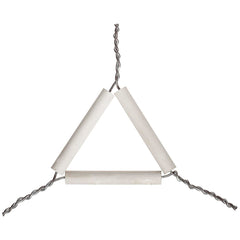 Triangolo per Crogioli in Acciaio Inox con Supporti in Porcellana