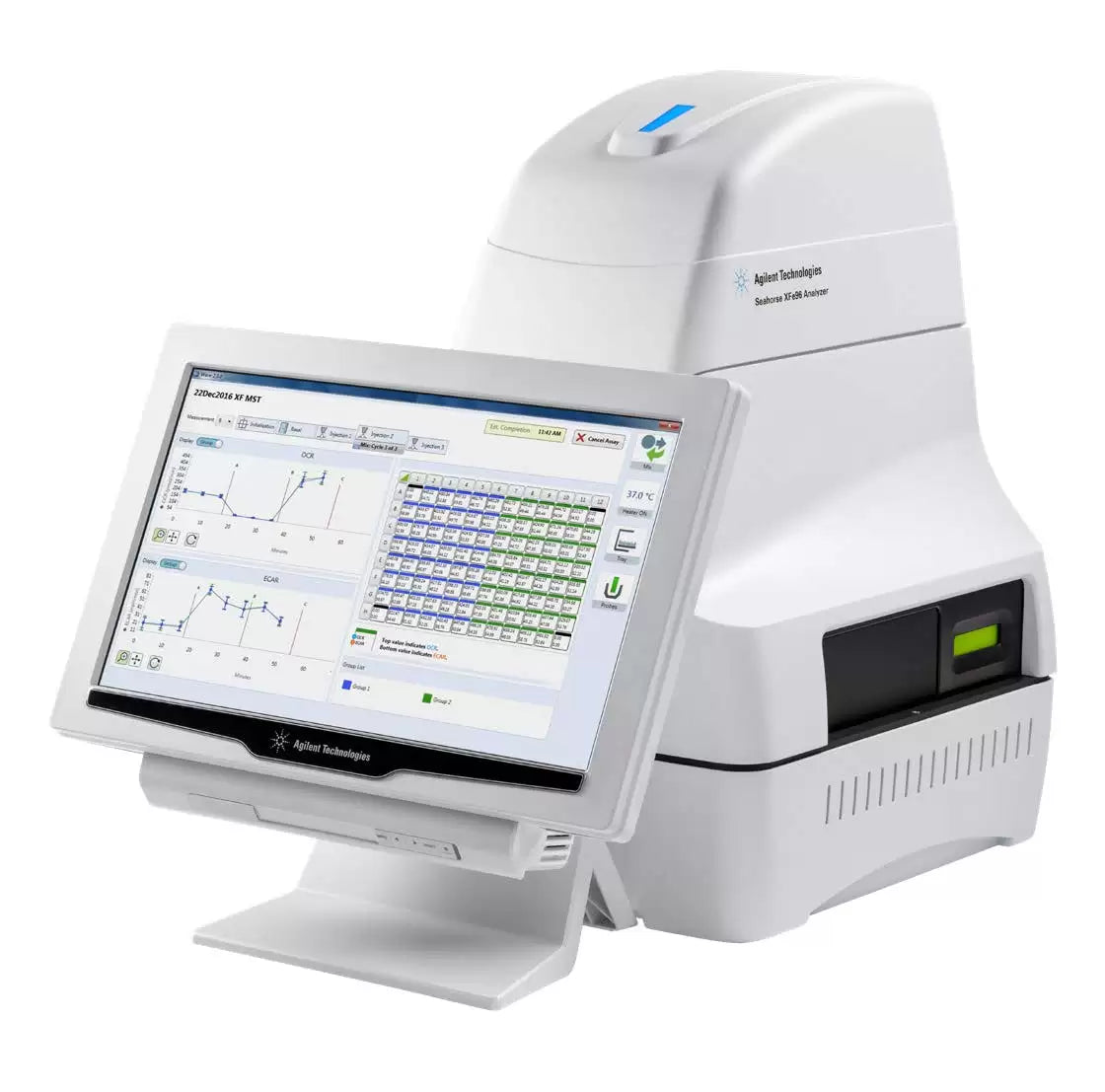 analizzatore metabolico Seahorse XF Pro di Agilent con micropiastre da 96 pozzetti