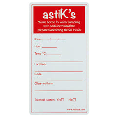 Bottiglia in PET Sterile per Campionamento di Acqua, Collo Largo