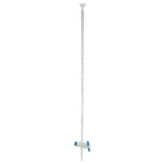 BURETTA CON RUBINETTO DIRITTO IN PTFE E STRISCIA DI SCHELLBACH, CLASSE A