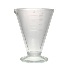 Caraffa conica graduata in vetro spesso