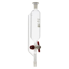 Imbuto Separatore Cilindrico con Rubinetto in PTFE e Tubo di Compensazione