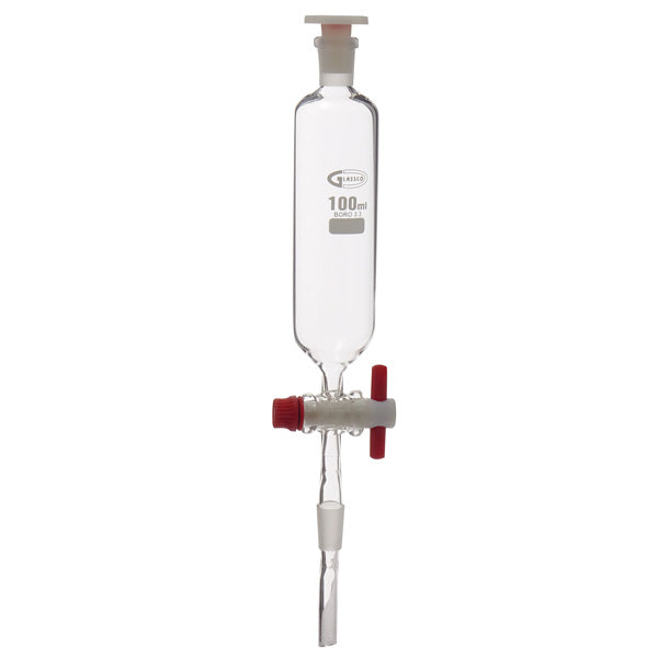 Imbuto Separatore Cilindrico con Rubinetto in PTFE