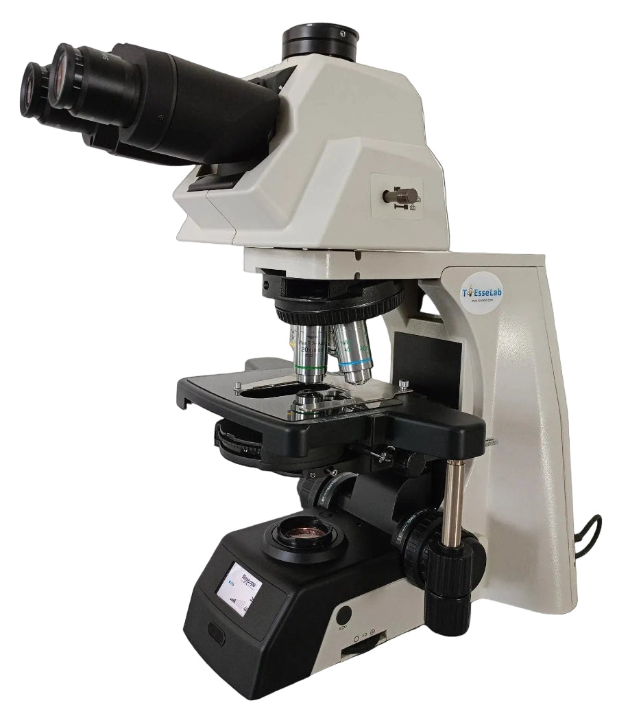 Microscopio Dritto Nexcope NE920D per Campo Chiaro, Contrasto di Fase, DIC, Polarizzazione e Fluorescenza – Binoculare o Trinoculare