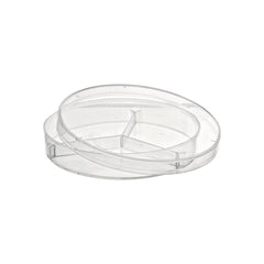 Piastre di petri in polistirene ventilate a 3 Settori D.90mm.