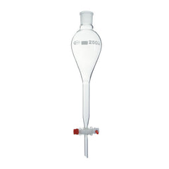 Imbuto Separatore Sferico Tipo Gilson con Rubinetto in PTFE e Tappo