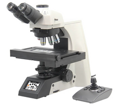 Microscopio Dritto Nexcope NE950 Motorizzato per Campo Chiaro, Contrasto di Fase, DIC, Polarizzazione e Fluorescenza – Binoculare o Trinoculare